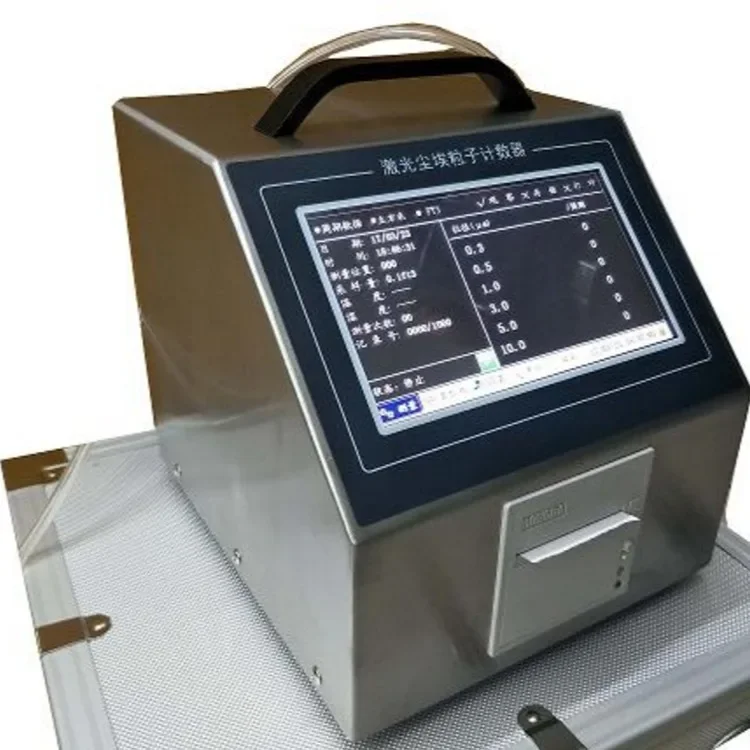 Y09-310 Dust particle counter AC touch screen 28.3 sampling volume, 100-level workshop purification detector