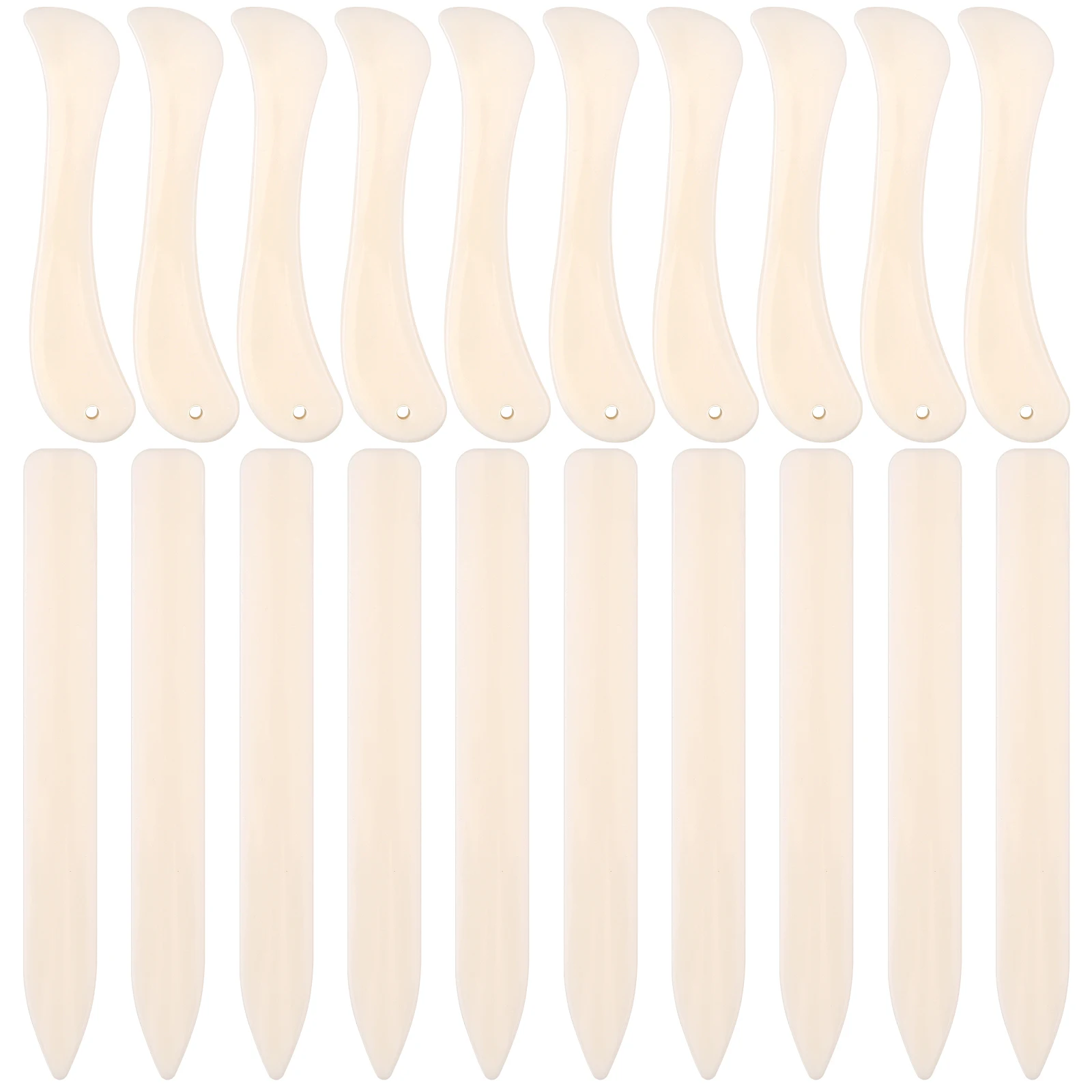 20 PCS Bone Folder Tool, Plastic Bone Folder Crafts Scoring Folding Creasing Paper Crafting Scrapbooking Tool For Paper Leatherc