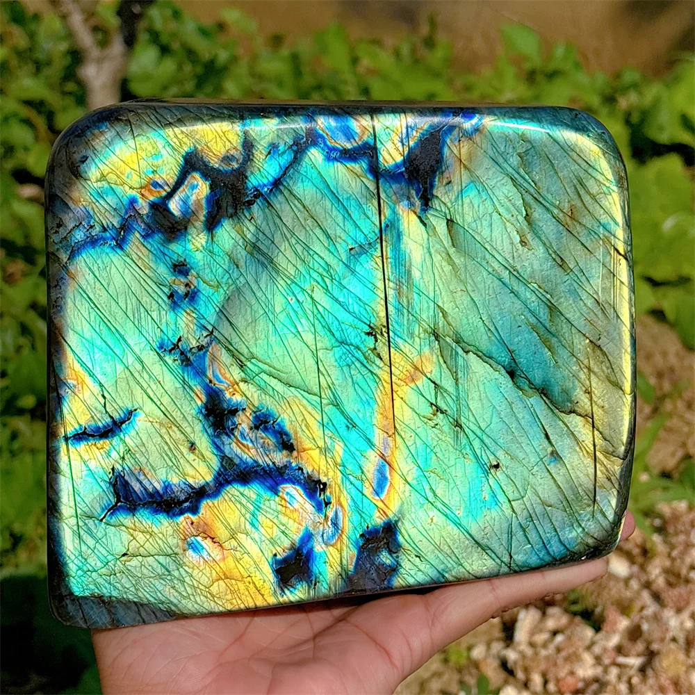 Labradorite Free Form Crystal Natural Stone Quartz Minerals Home Decoritems Garden Reiki Gifts Energy Healing Luck Love