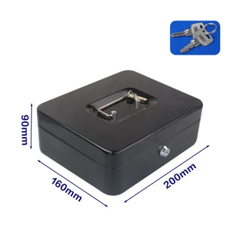 Money Safe Box With Key Safe Box Home Shop Steel Storage Box Hidden Coin Money Jewellery Mini Money Box Security Cash box