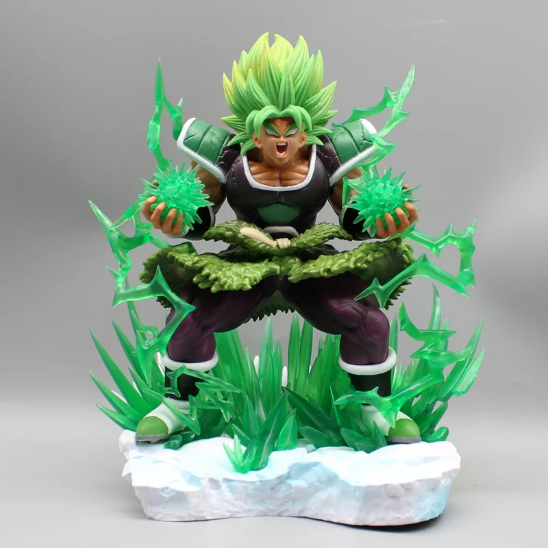 

Dragon Ball About 26cm Fury Broglie Super Saiyan Handmade Desktop Decoration Model Ornaments Anime Surrounding Doll Gifts Toy