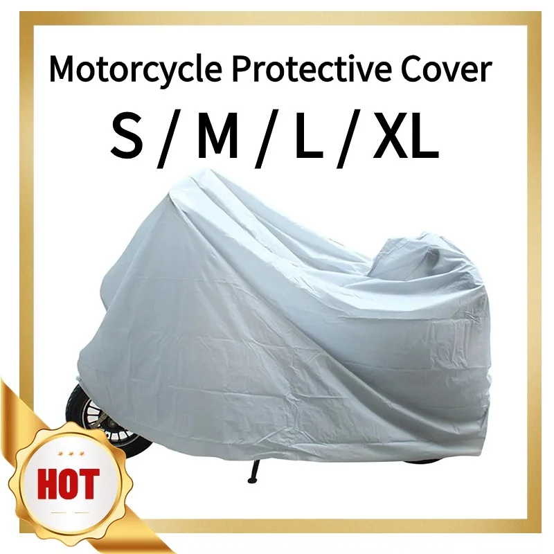 Motorcycle Outdoor Indoor Protective Cover Waterproof Bike Scooter Outdoor Rain Dust UV Proof Sun Protection Case For Motorbike