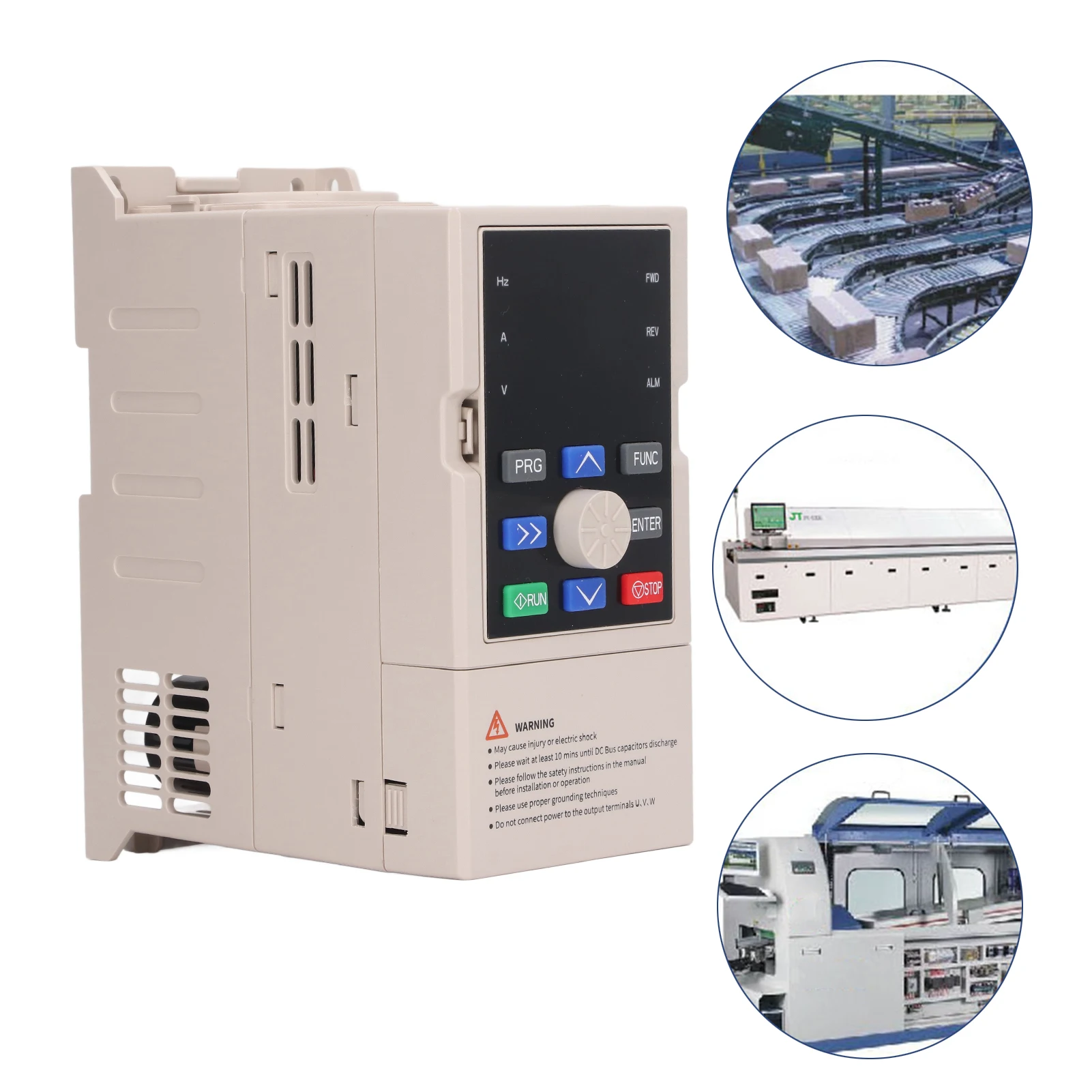 

Variable Frequency Drive 3 Phase 0‑320Hz Output VFD Controller Vector Control Converter Inverter for CNC Router 1.5KW 380V