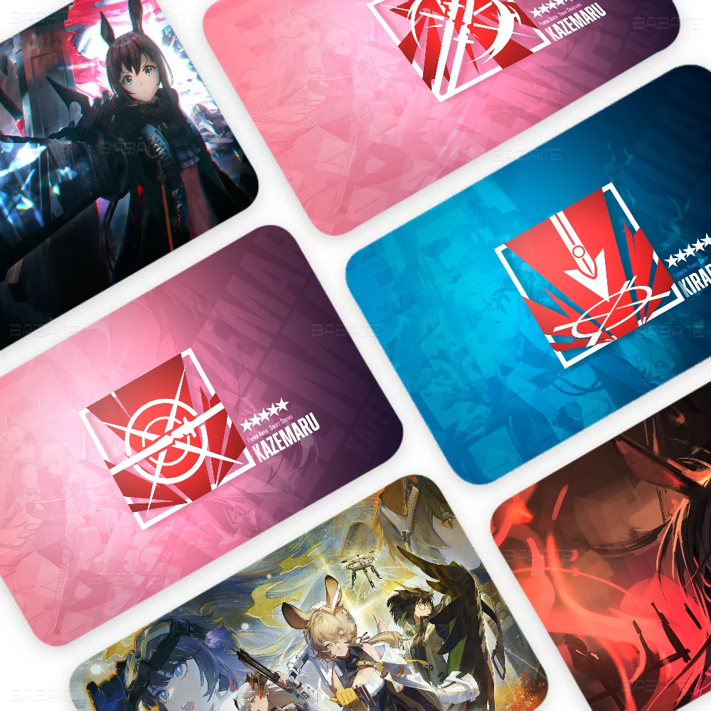 A-Arknights Anime Spend Or Save Funny Shell On Off Ultra Thin No Fade Sticker Skin Cover Film For Debit Credit Card