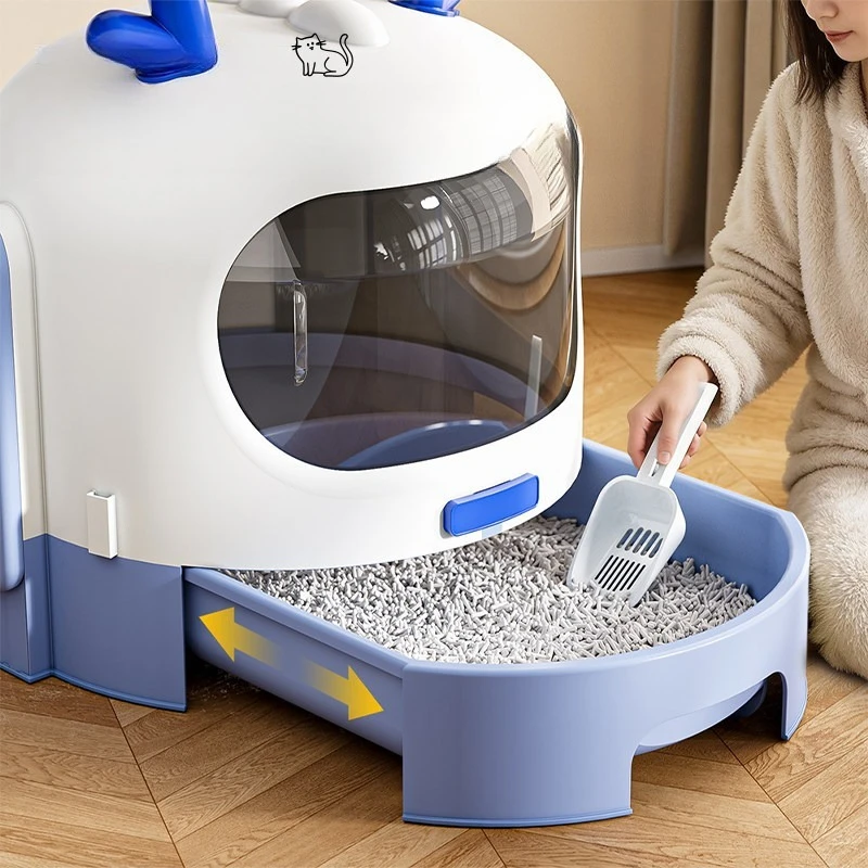 Plastic Toilet Litter Box Training Sandbox open-ended Defecation Litter Box Transparent Small Arenero Gatos Household Products