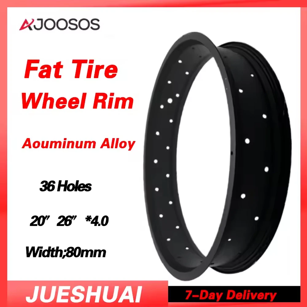 

Обод для шин 20 дюймов, 26 дюймов, 4,0, 36 отверстий, снежная шина, черный обод для электрического велосипеда, толстый обод для горного велосипеда, аксессуары из алюминиевого сплава