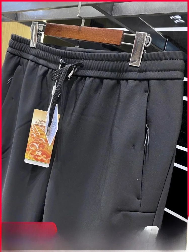 

Мужские уличные ветрозащитные теплые повседневные брюки с 3D пошивкой на подкладке, мягкие прямые брюки, модные городские брюки