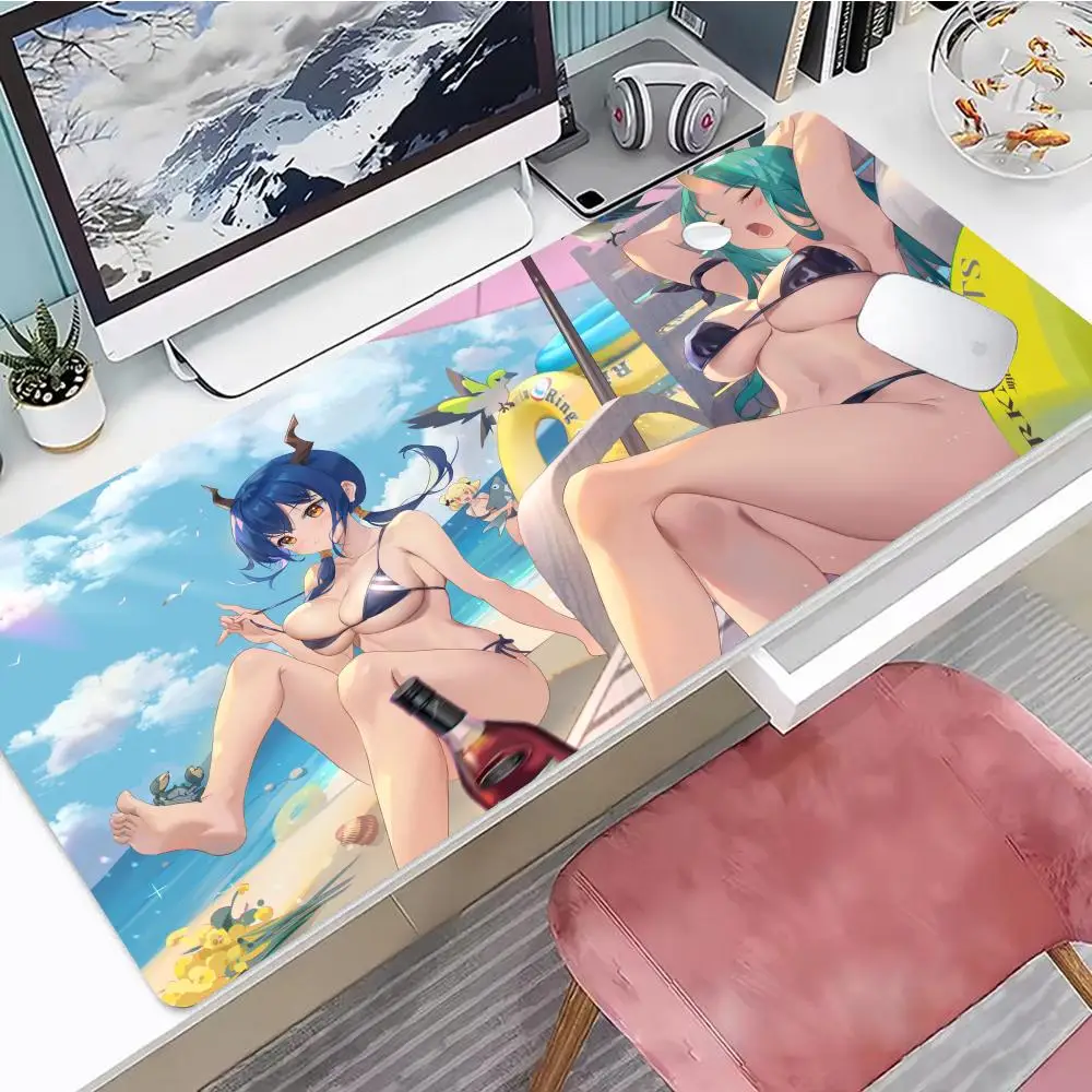 Arknights Mouse Pad Cute HD Mousepad Pad Extended Gaming Keyboard  LargeMousepad 90x40cm XXL Gamer Mousepad