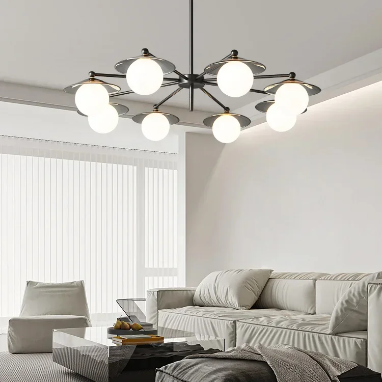 luxury full copper Living room lamp chandelier Italian light  dining main  high-grade sense
