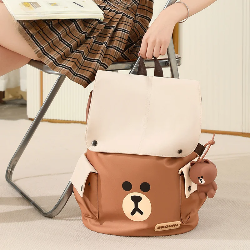 Backpack Student Schoolbag Women's Ins Style Travel Leisure Canvas Large Capacity Backpack