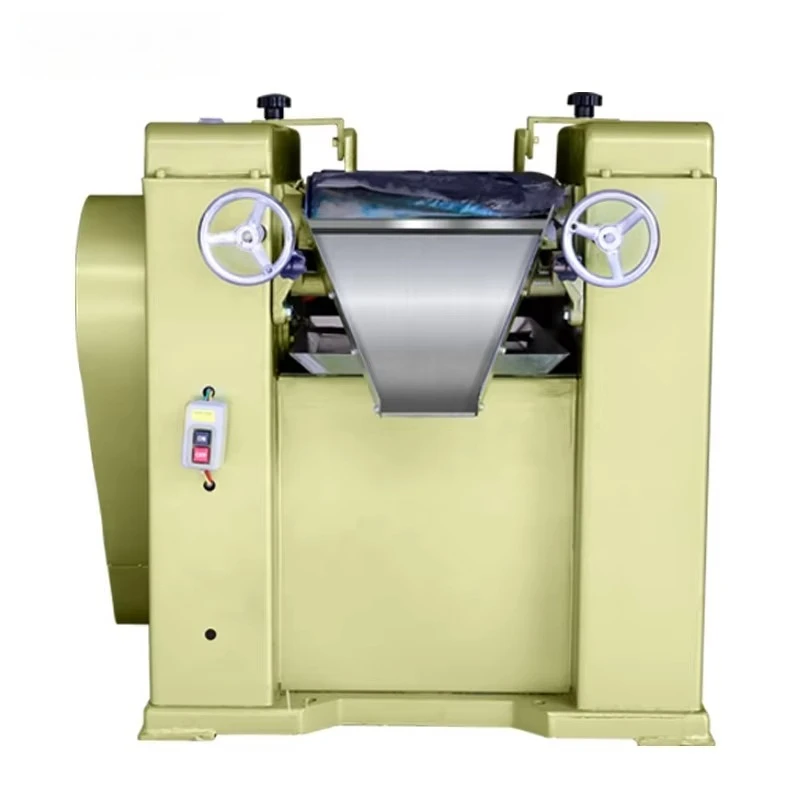 

High Viscosity Material Grinding Machine Three Roll Mill Machine For Lab Use