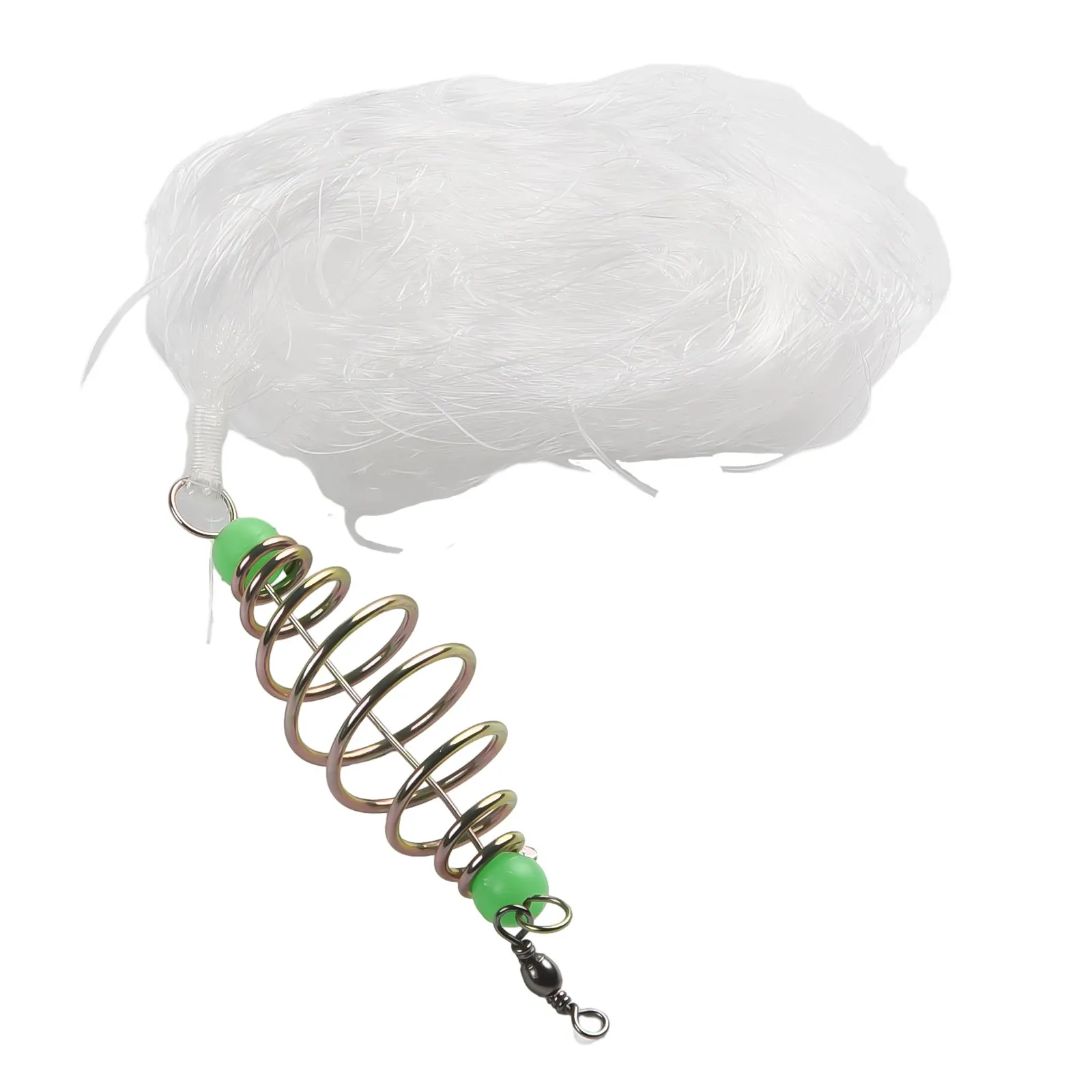 العلامة التجارية الجديدة عالية الجودة الصيد صافي شبكة الحديد الأبيض + النايلون خفيفة الوزن ربط لزجة صافي 5-13 شبكة 7*5 سنتيمتر المحمولة #3