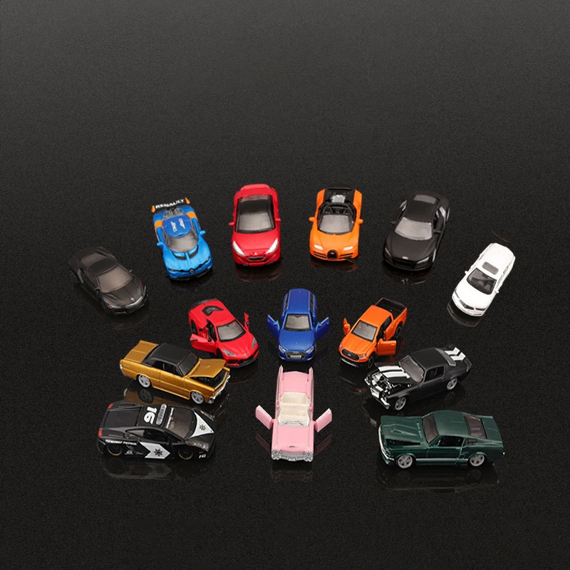 1:64 AUDI A6 Avant R8 Ford Ranger Mustang GT Peugeot RCZ Acura MDX Alloy Toy Car For Kid Gifts Collection display box