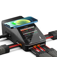 ToolkitRC Q6AC AC 400W DC 1000W 15A*4 Battery Charger Support Wireless Charging for LiPo NiMH PB battery