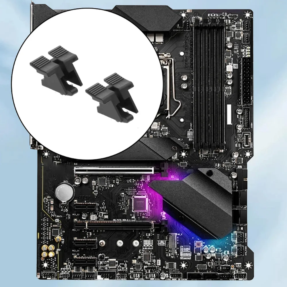 5 pçs computador desktop mainboard pcie x16 soquete substituição com clipe de fixação rabo de peixe pcie x16 soquete slot soquete substituição