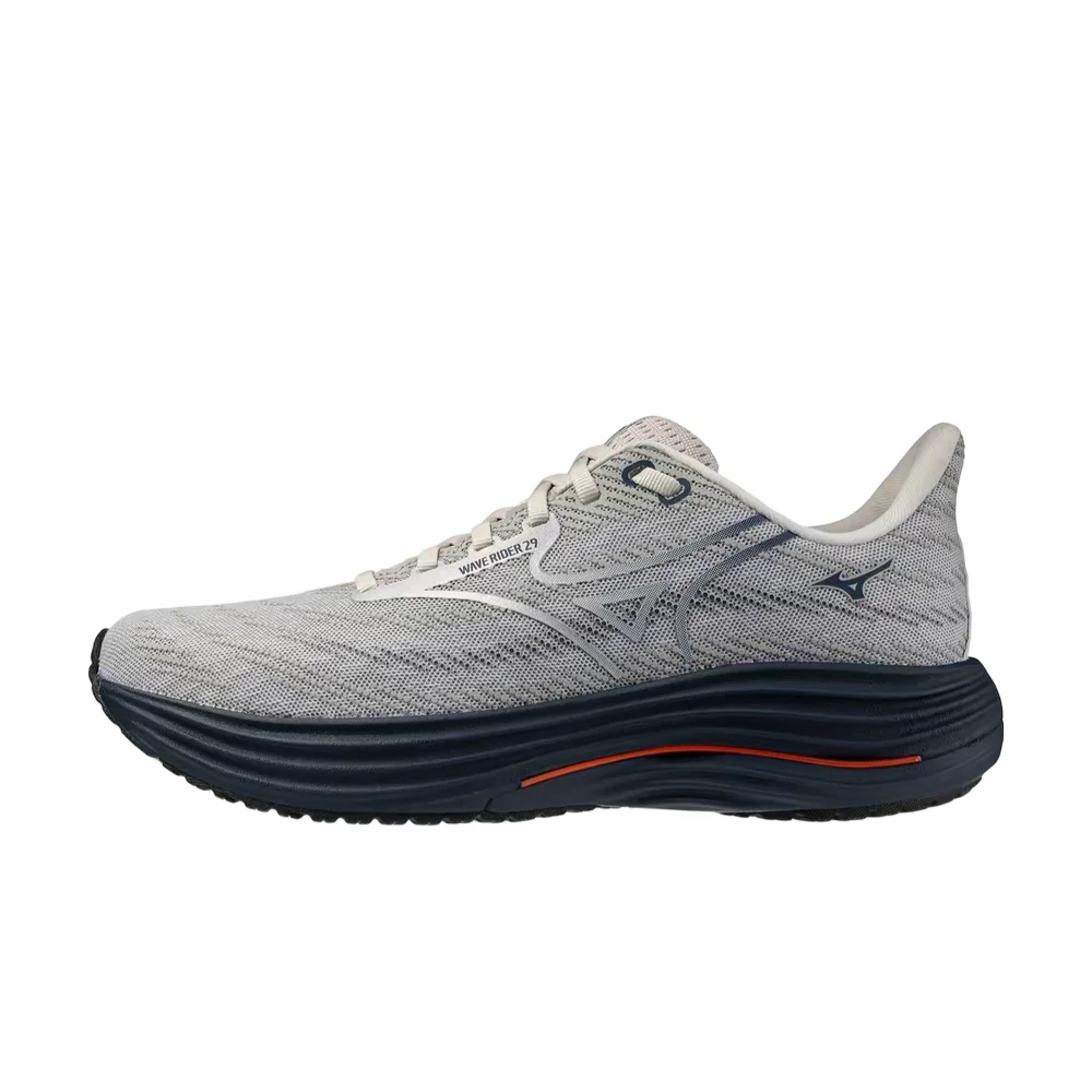 Mizuno WAVE RIDER 29 Unisex Low-Top Professional Running Shoes  Fog Gray, Non-Slip, Durable & Comfortable J1GC250581