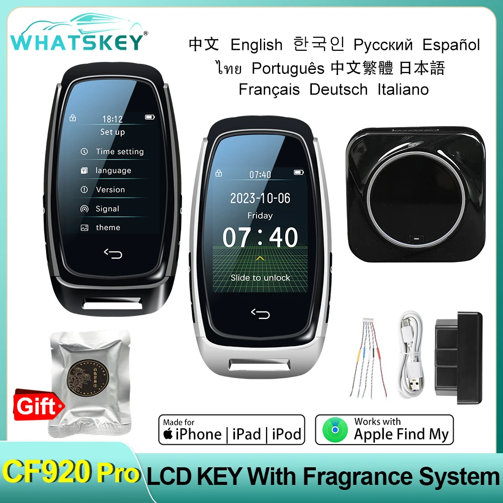 CF920 Pro Uniwersalny inteligentny kluczyk LCD z odświeżaczem powietrza do BMW do Audi do KIA do Hyundai do Forda do Toyoty