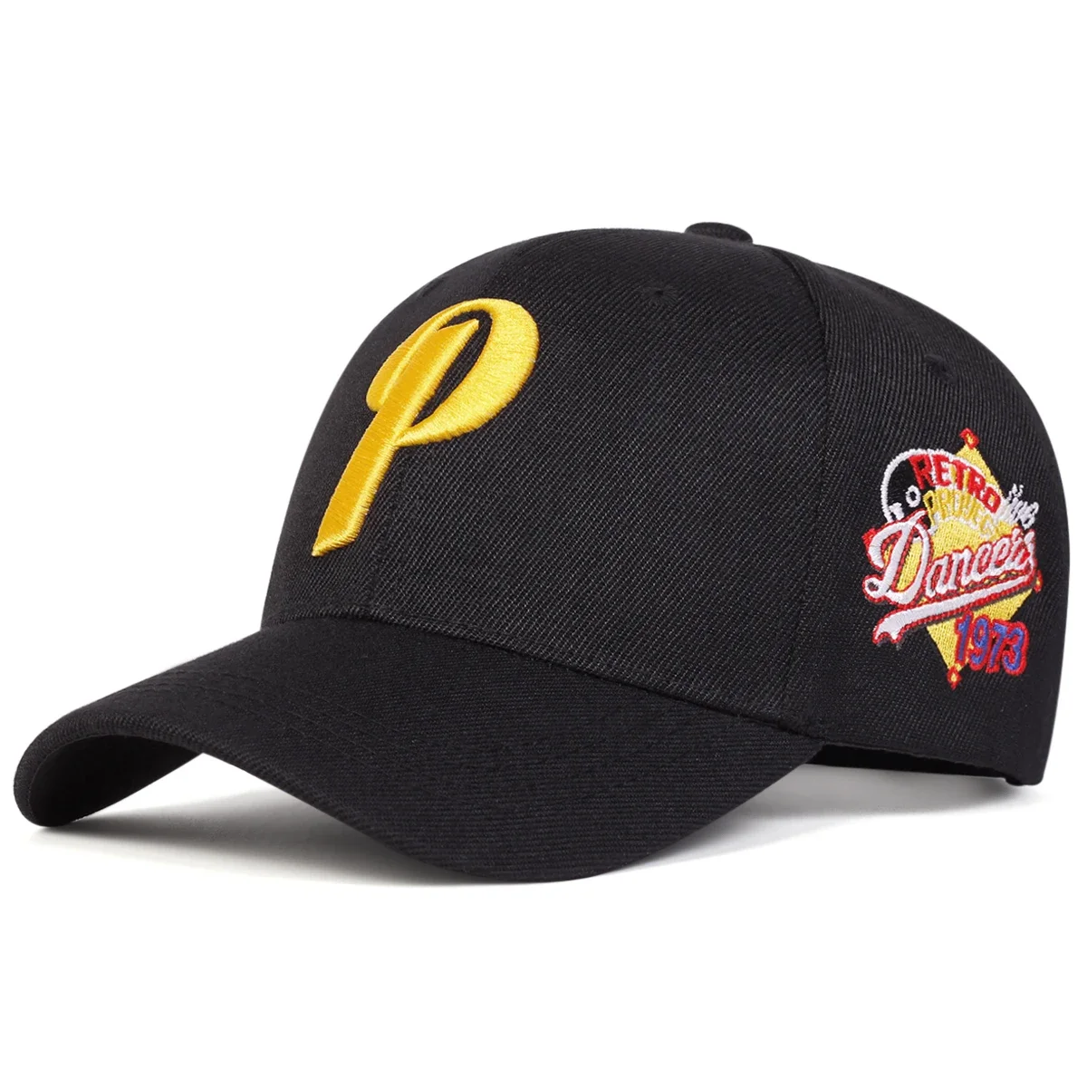 للجنسين P إلكتروني التطريز قبعات البيسبول الربيع والخريف في الهواء الطلق قابل للتعديل قبعات عادية واقية من الشمس قبعة قبعة رياضية