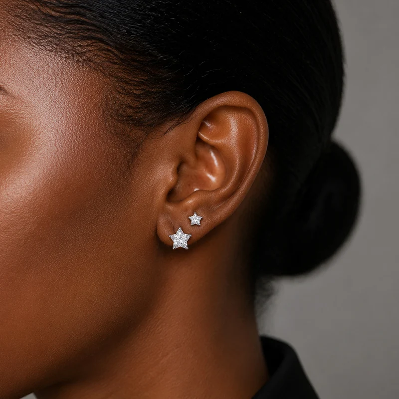 12/15/20 Paar Kristall-Ohrstecker-Set für Damen und Herren, Funkelnde Zirkon-Ohrringe, Verschiedene Stile, Minimalistischer Zierlicher Ohrschmuck – Detail 11