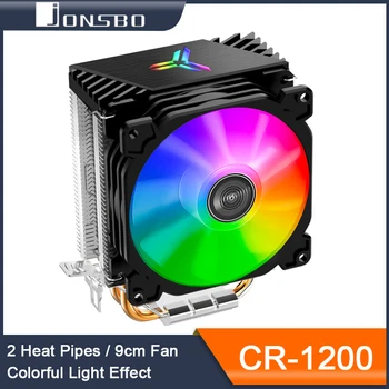 Jonsbo CR1200 CPU Cooler 2 Heat Pipe Tower RGB Colorful Light Effect 9cm Fan For Intel 1151 1700 AMD AM4 Opcjonalna klamra LGA2011
