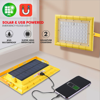 60Led Solar Portable Lantern USB Rechargeable Work Light 4800mAh Powerbank Floodlight Spotlight with Magnetic Solar Camping Lamp