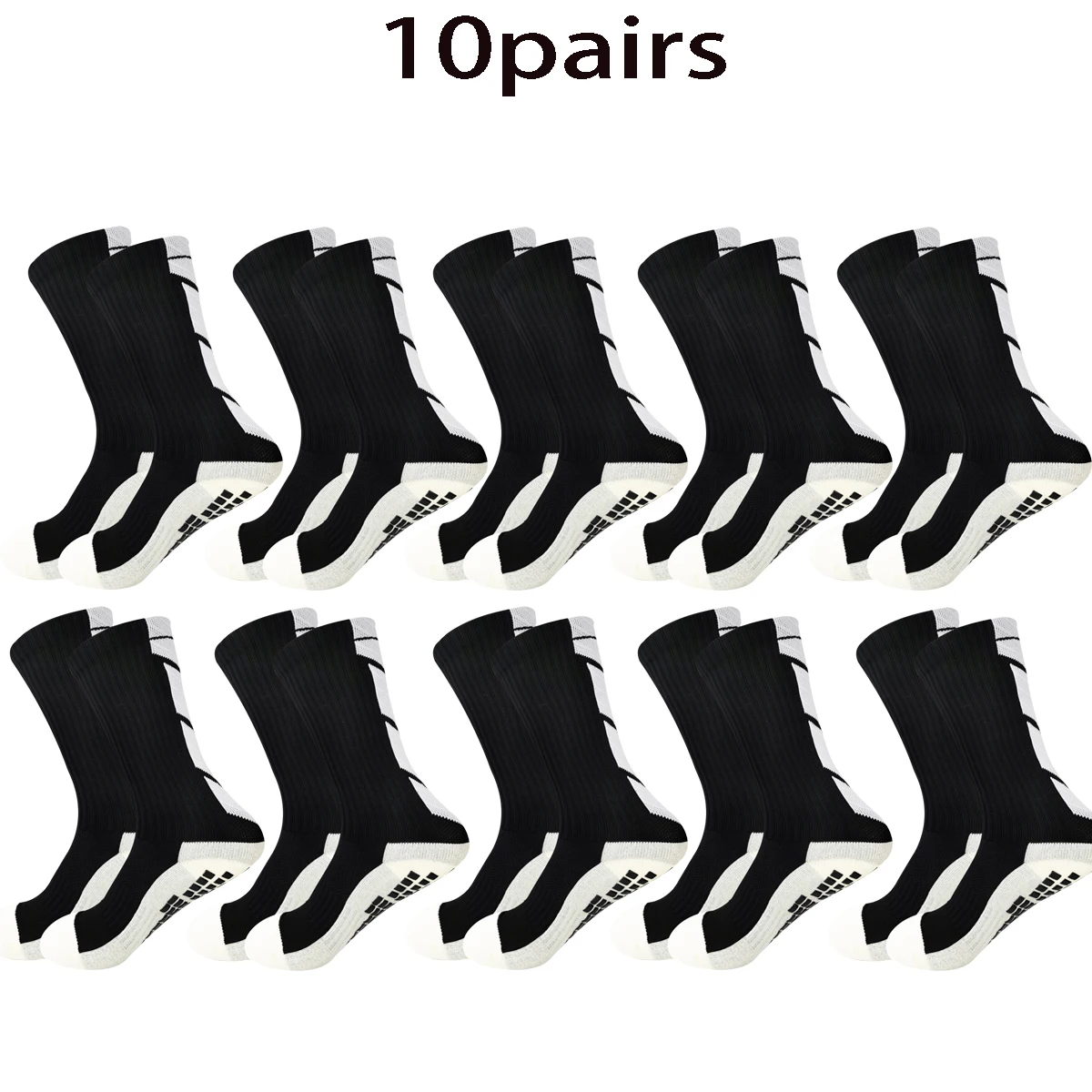 10 pairs of wholesale combination anti slip football socks, running socks, breathable sports socks, men\'s and women\'s mountainee