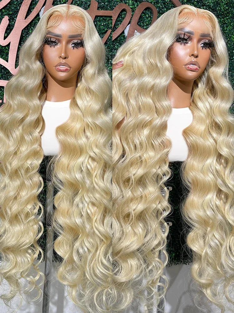 30 34 Inch 613 Honey Blonde Color Wig13x4 13x6 HD Transparent Lace Front Wigs For Women Body Wave Frontal Closure Human Hair Wig