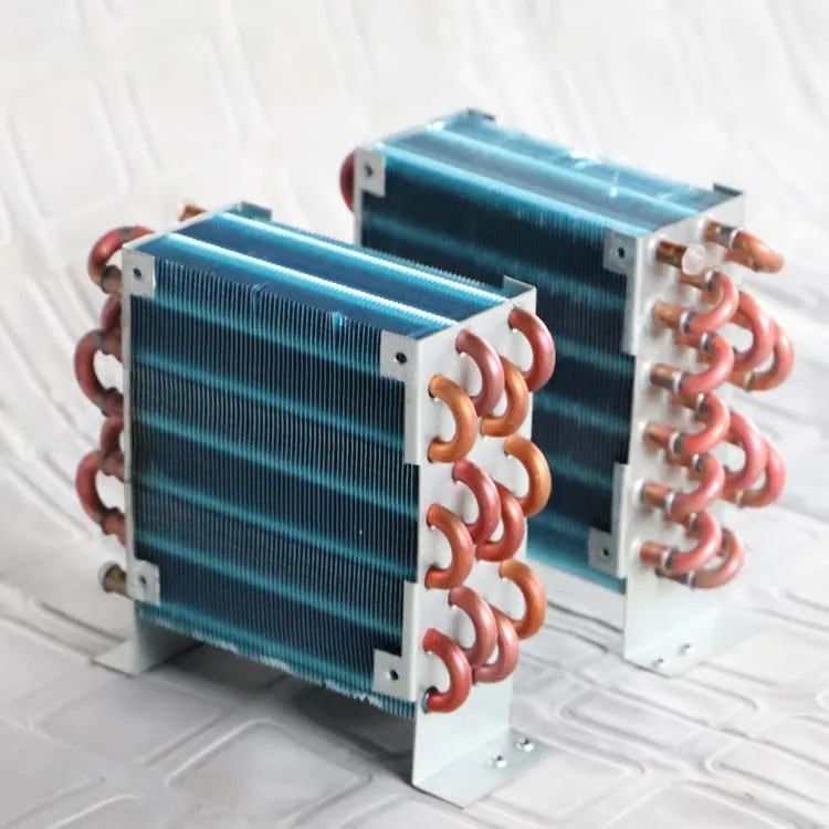 

CP4x6x120 miniature mini condenser air-cooled copper tube finned radiator evaporator with 120 single fan