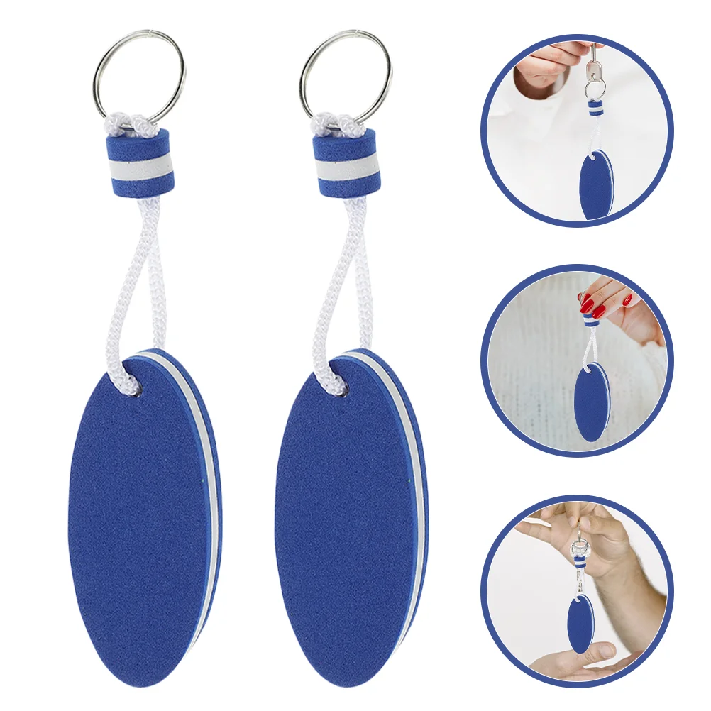 8 pezzi portachiavi ovali portachiavi galleggianti accessori per sport acquatici portachiavi Eva canottaggio nuoto kayak pesca chiave galleggiante