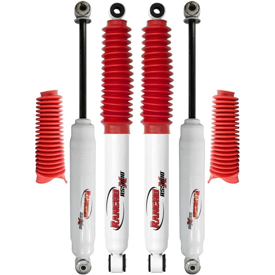 Set of RS5000X Series Front Rear Shocks fits 19992004 F350 Super Duty 4WD with 0 Lift Improves Overall Handling Performance Bui