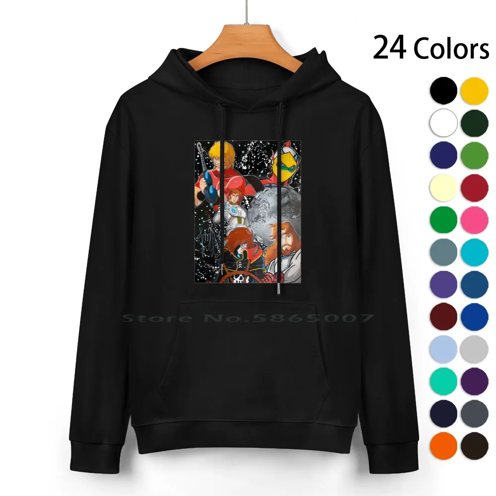 

Толстовка с капюшоном в стиле героев 80-х, свитер из чистого хлопка, 24 цвета, с изображением героев манги, ульсен31, капитан флам, албакор