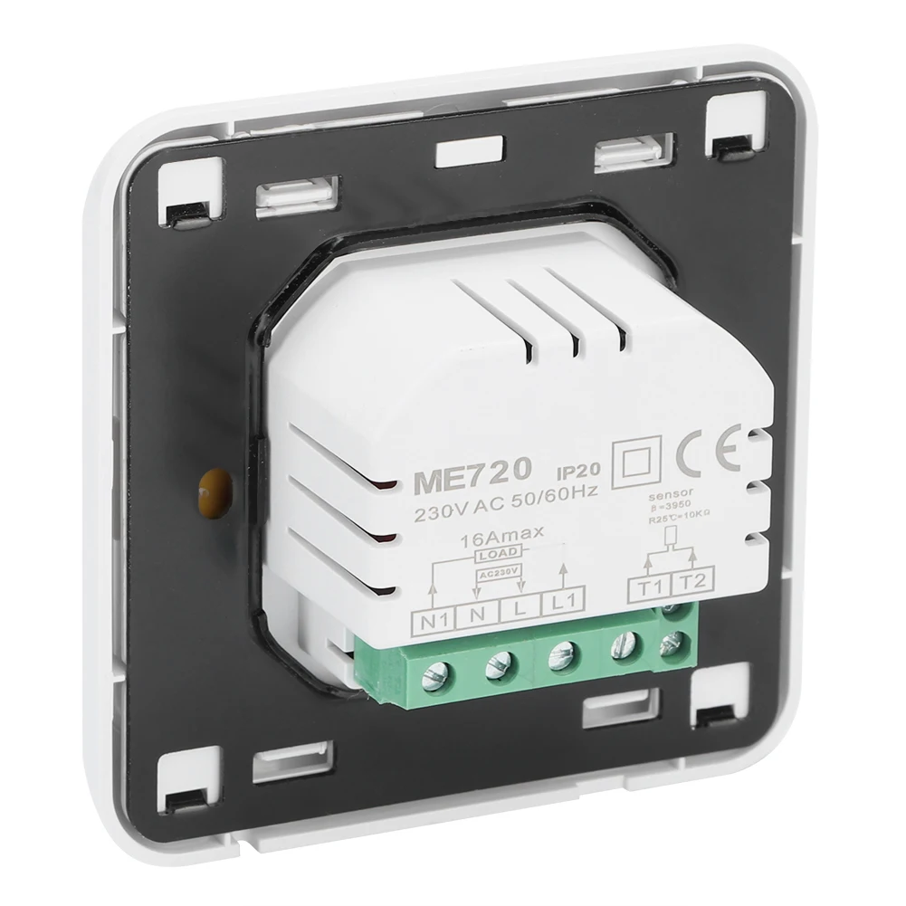 多機能電気暖房サーモスタット,温度コントローラー,5〜40 ℃ で制御,230v,16a,家庭用