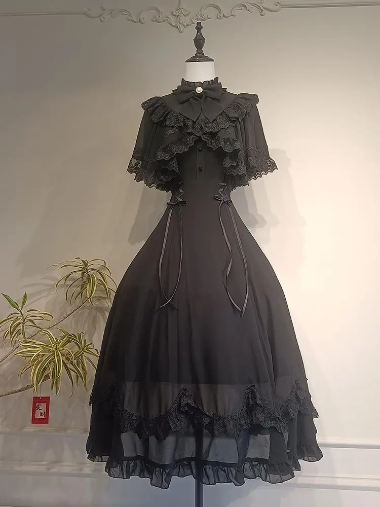 

Новинка 2023 года, летнее винтажное французское элегантное женское платье, кружевное платье, вечерняя женская одежда, романтические платья миди феи принцессы