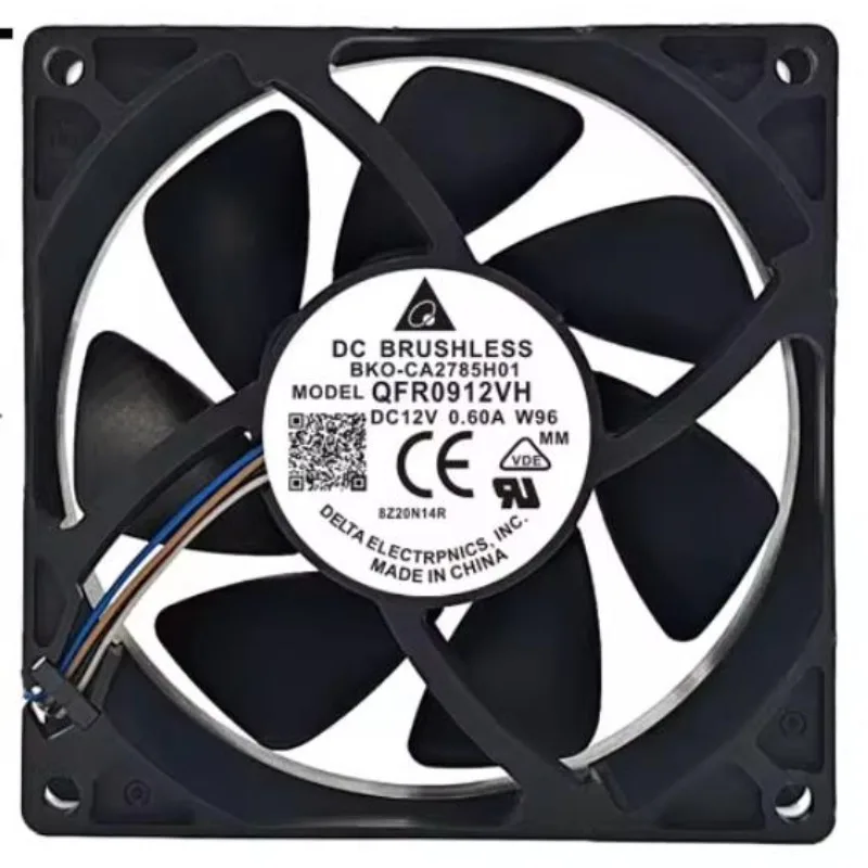 New Cooler Fan for Delta QFR0912VH 9CM 12V 0.60A Speed Control PWM 4-wire Cooling Fan 9025 90x90x25mm