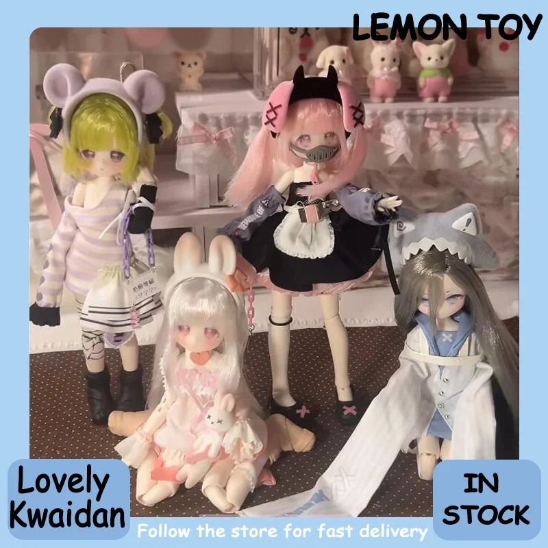 

Genuine Lovely Kwaidan 1/8 Hair Transplant Bjd Blind Box Action Figure Collection Desktop Ornament Fashion Trend Gift
