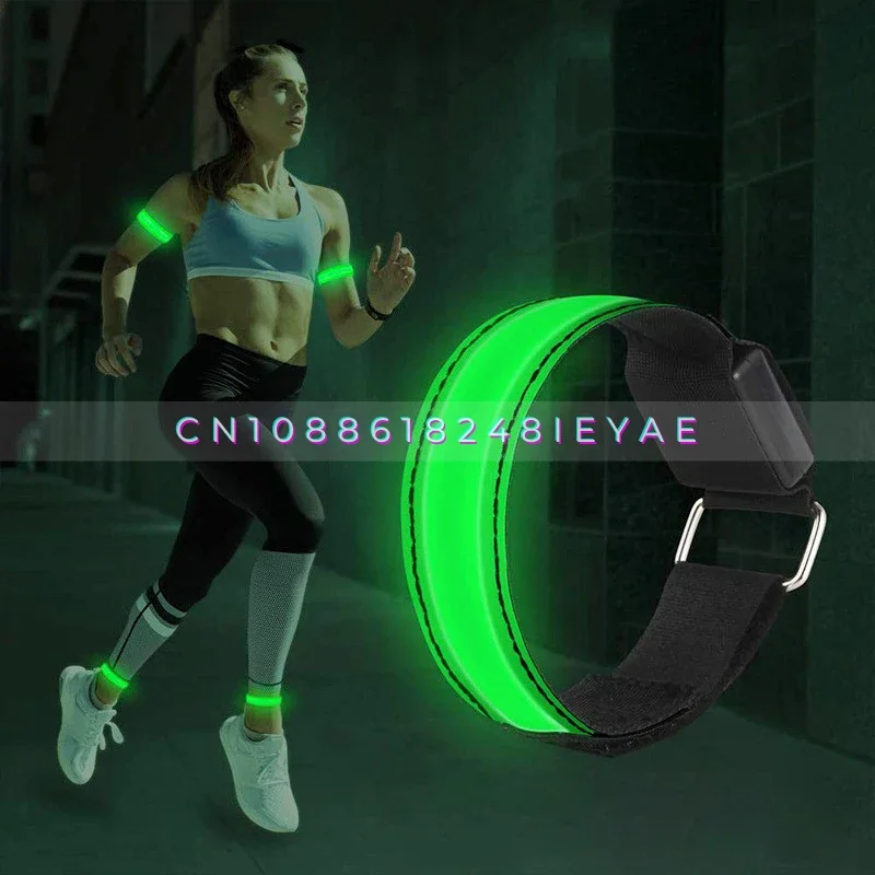 Led Ribbon Armband High Brightness Reflective Led Night Safety Arm Belt for Riding Running