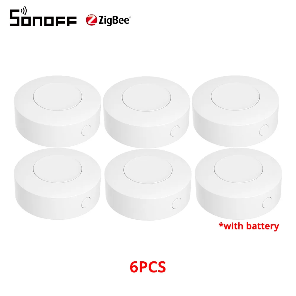 1-10 Stück SONOFF Zigbee Drahtloser Schalter SNZB-01P Smart Home Benutzerdefinierte Szenen-Tastensteuerung Kompatibel mit Alexa SmartThings EWeLink