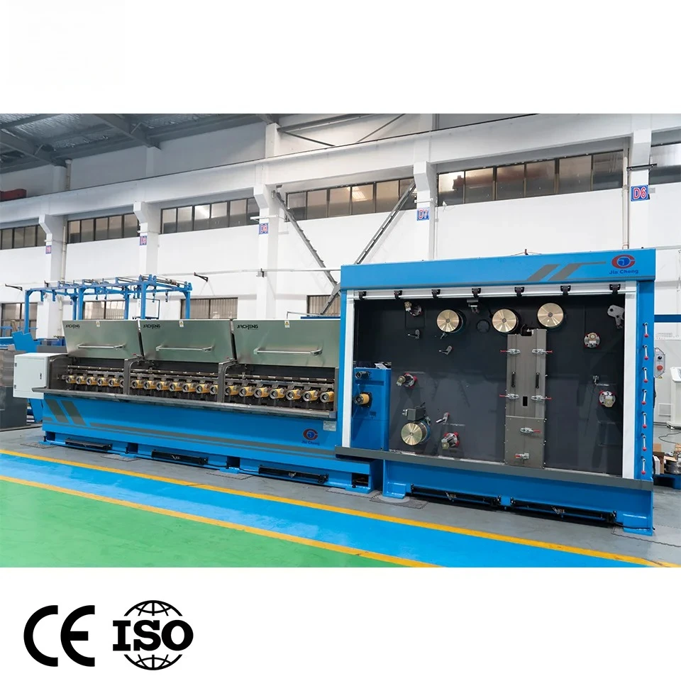 JIACHENG Electric Copper Wires and Cable Multi Wire Drawing Machine Production Line for 0.25-0.7mm Copper Wire