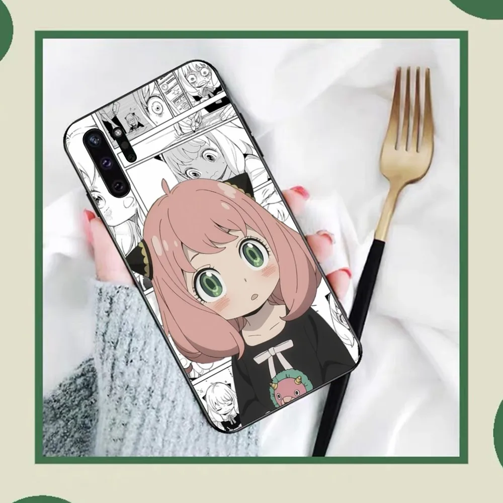 Kawaii Anime SPY FAMILY Anya Forger Phone Case For Samsung Note 8 9 10 20 Pro Plus Lite M 10 11 20 30 21 31 51 A 21 22 42 02 03