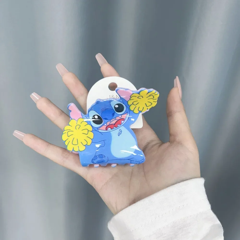 Disney Cartoon Anime Hairclips For Girl Acrylic Lilo & Stitch Hair Claw Women Cute Stitch Summer Party Hairpins Kids Friend Gift