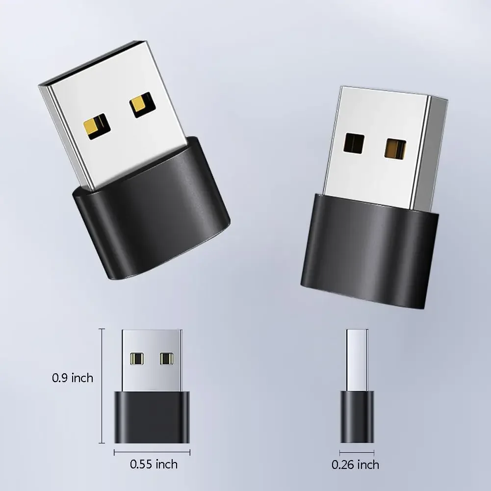 

OUIO 4-Pack USB-C Female to USB Male Adapters, Small & Portable, Charging & Syncing for USB-C Devices, High-Speed Data Tranfer