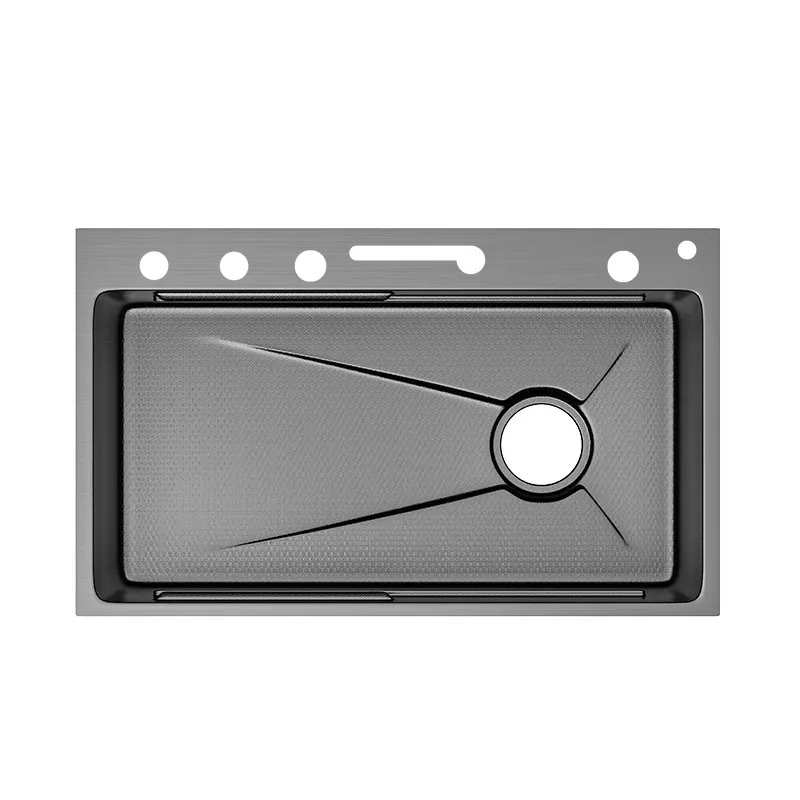 

Extra thick 5.0 kitchen 304 vegetable basin, stainless steel, large single slot waterfall