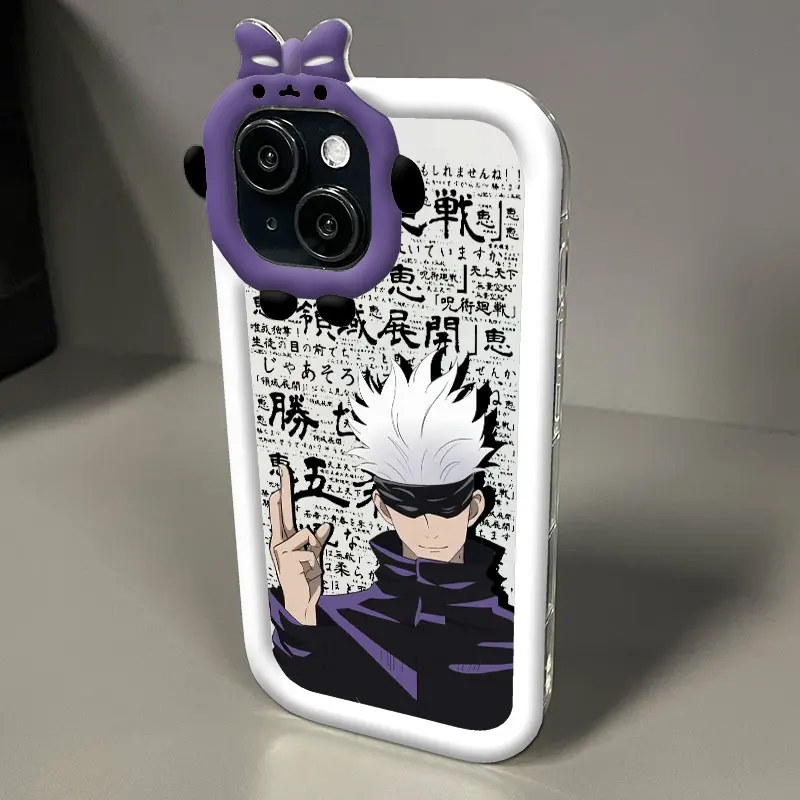 J-ujutsu K-aisen Cute For iPhone 15 14 13 12 11 Pro Max XS Max X XR 7 8 Plus 6S 5S Little Monster Phone Case