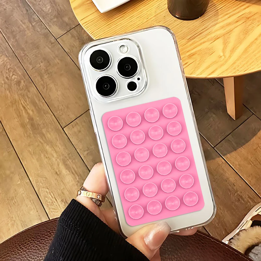 

Силиконовый держатель для телефона на присоске, многофункциональная подставка для телефона на присоске, квадратная, противоскользящая, односторонняя, для селфи и видео