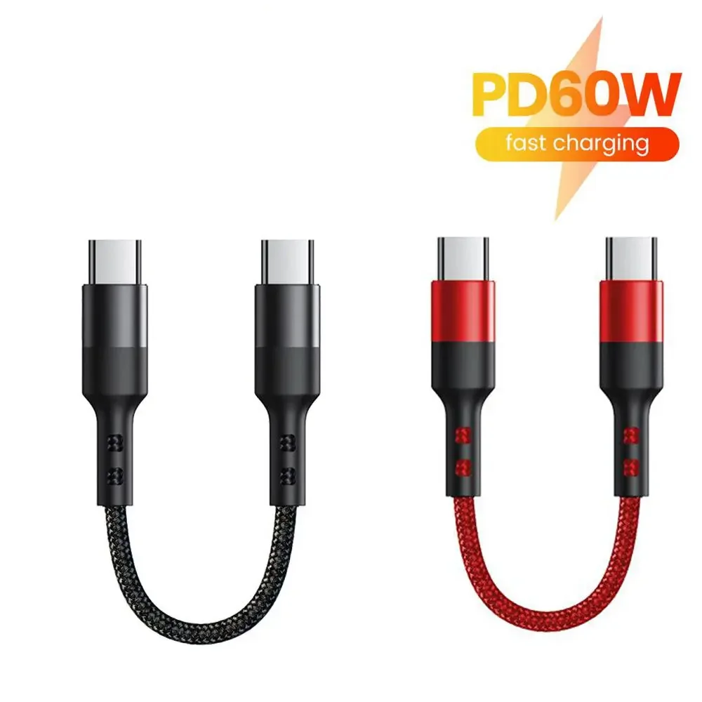 Kabel NNBILI 0.3M-2M PD 60W kabel USB C do typu C do szybkiego ładowania kabla do iPhone 15 Xiaomi Power Bank przenośny przewód ładowania