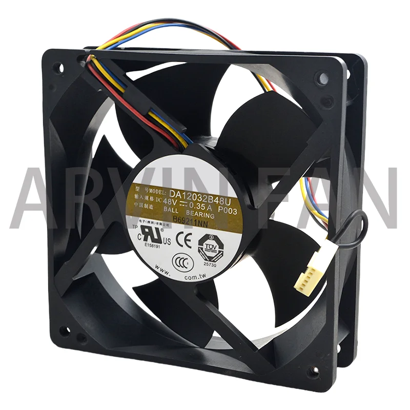 DA12032B48U 12cm 12032 48V 0.35A Dual Ball Cooling Fan