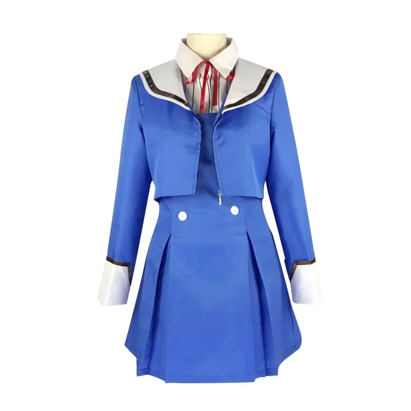 Anime High-Rise Invasion Cosplay Shinzaki Kuon Costume Women Girls Dress School Uniform