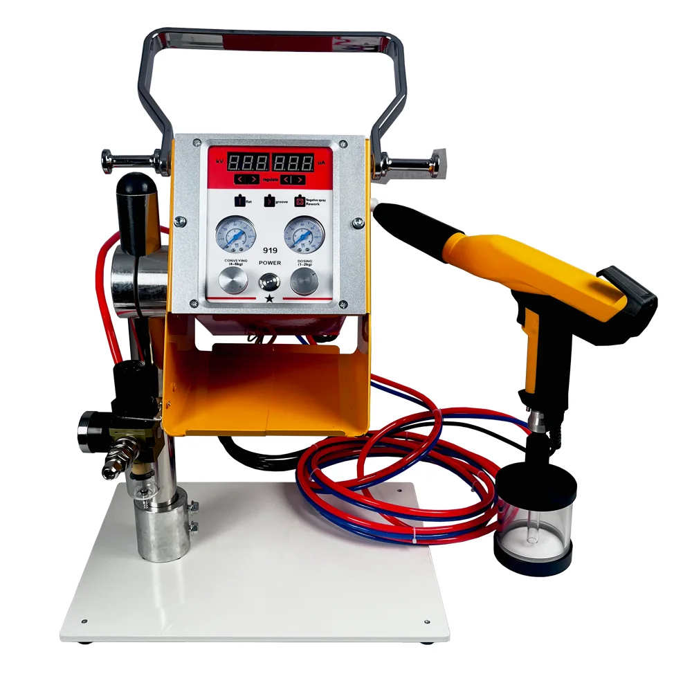 

Handheld Electrostatic Spray Gun for Metal Coating Benchtop Laboratory R&D Color Matching Powder Coating Machinery