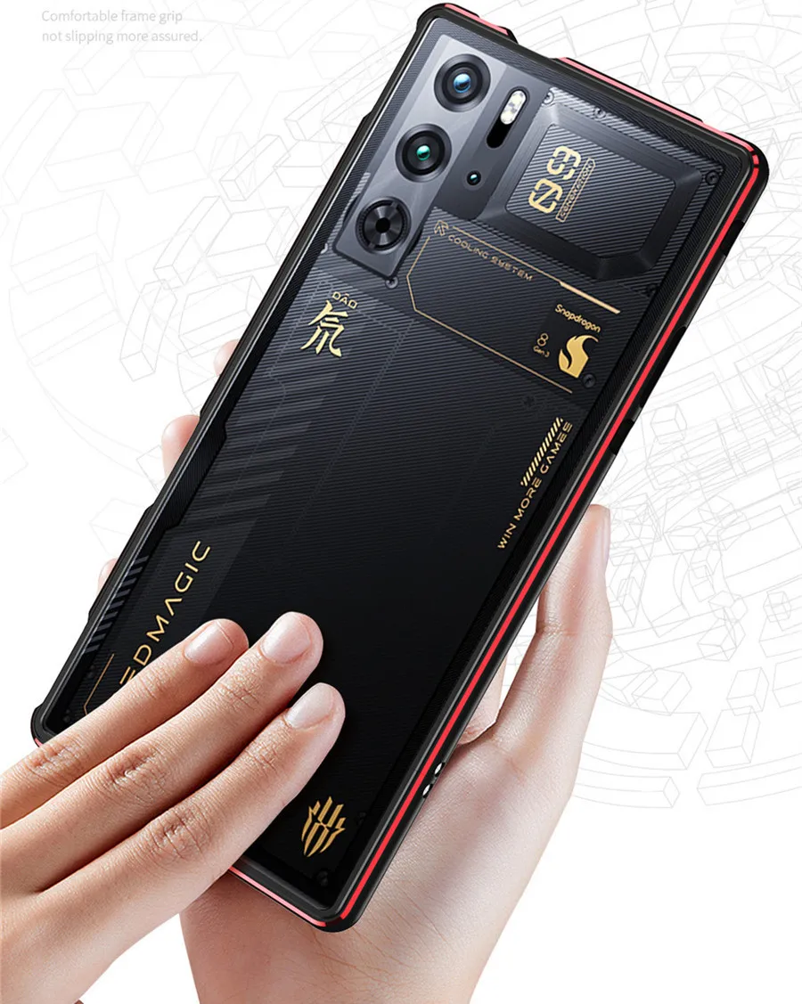 Redmagic 9s Pro Aluminum metal bumper Frame Slim Cover phone case For Nubia Redmagic 9 Red magic 9s pro+