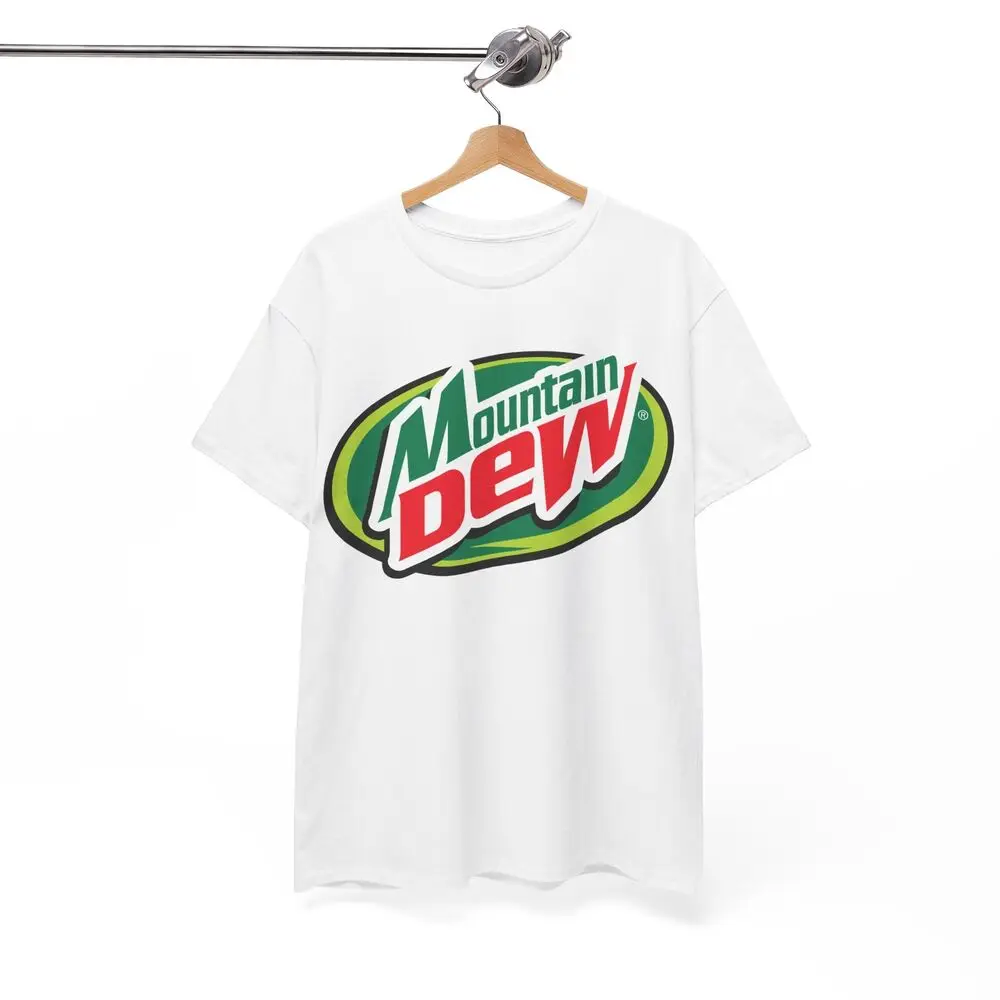 Unisex 100% Cotton Mountain Dew T-Shirt, Logotipo retro, Videogames 90's, Blockbuster